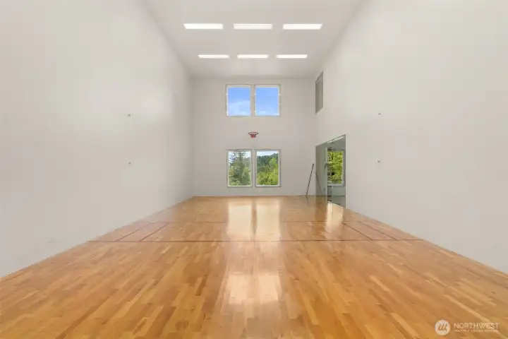Indoor sports court.