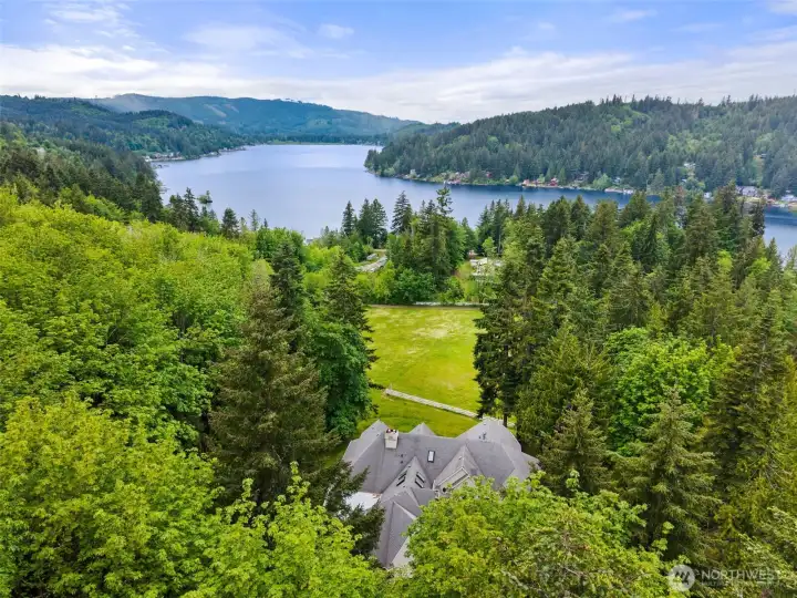 View of Summit Lake and home.