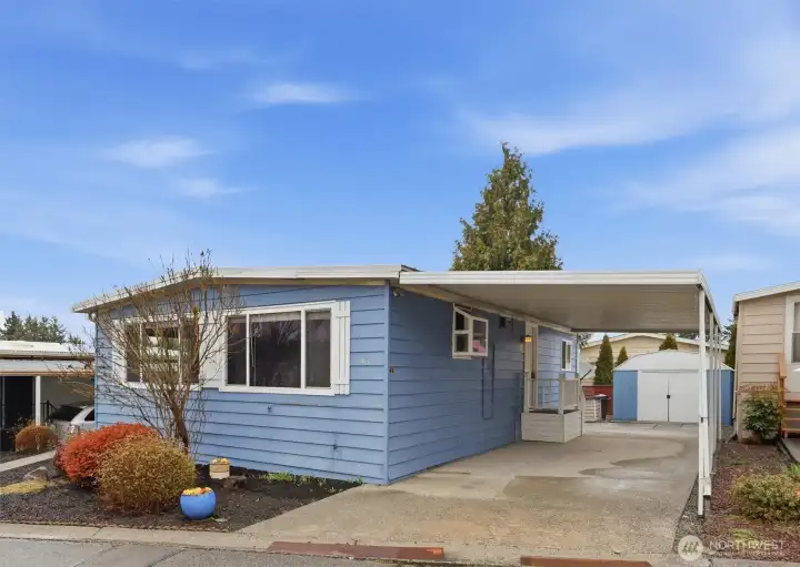 home, carport and shed