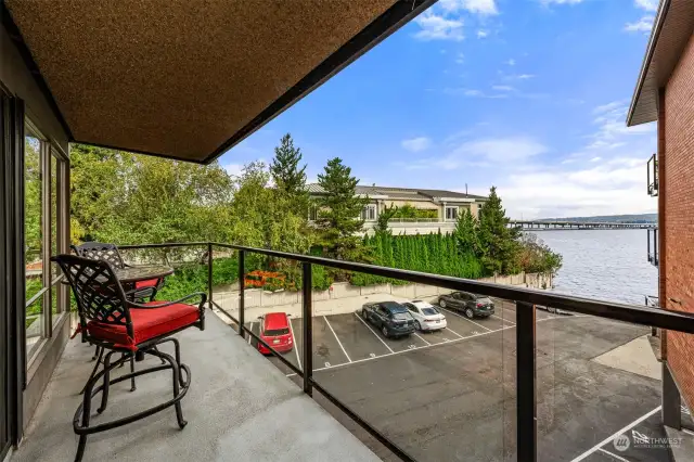 Enjoy morning coffee on your balcony