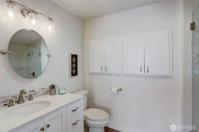 Downstairs 3/4 bathroom - main home