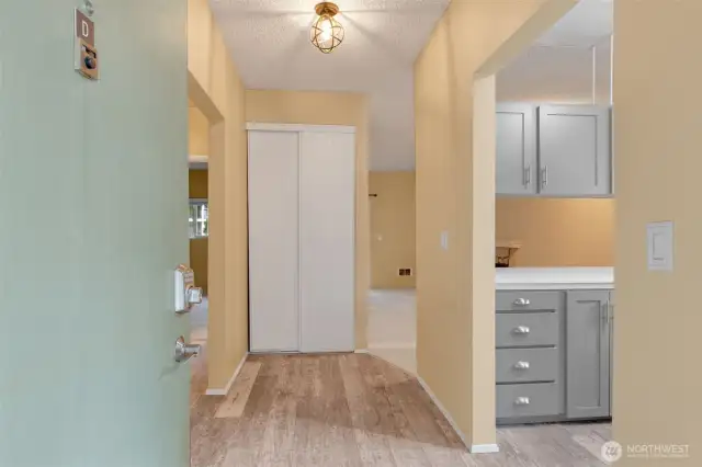 Entry into the unit.