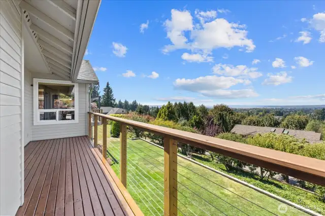Enjoy the views from this deck off the primary bedroom!