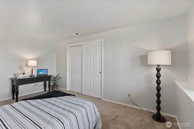 Oversized guest bedroom on the lower level.