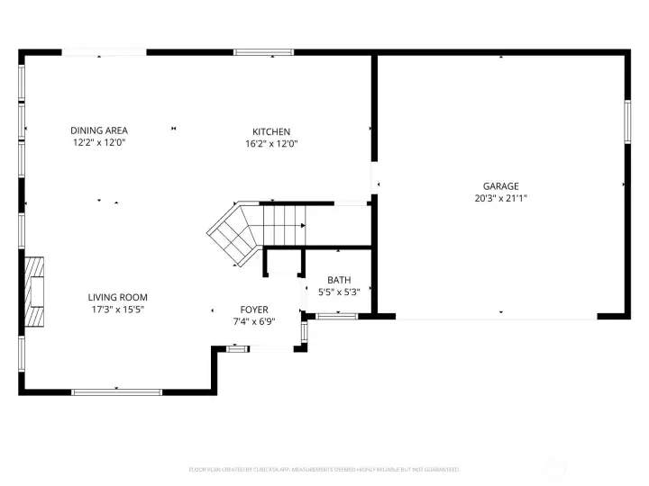 Main level floorplan