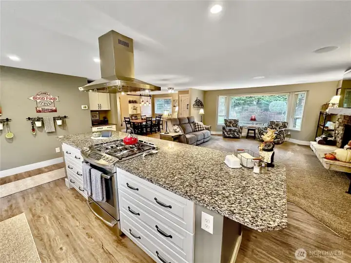 Custom cabinets offer a spot for everything.