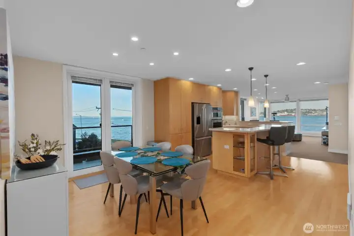 As an end unit, this home features a second deck off the kitchen, extending your living space outdoors, along with additional windows that fill the home with natural light.