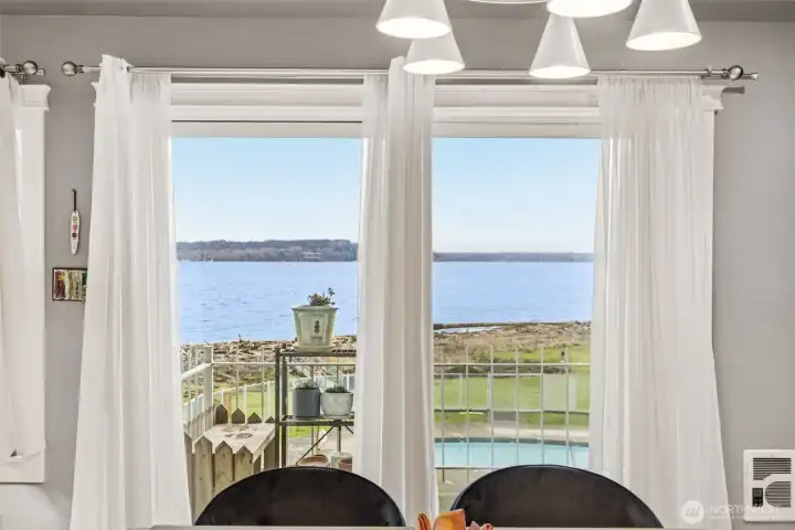 view from dining room