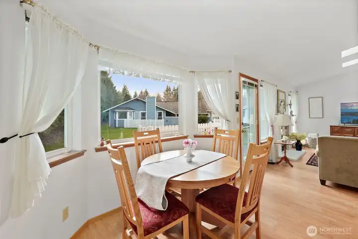 Designated dining area