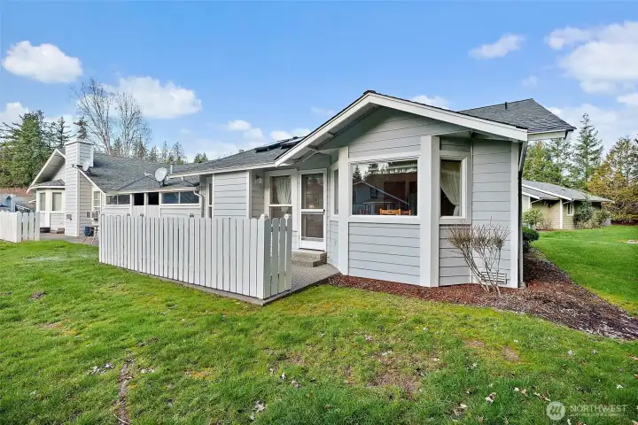 backside of the house