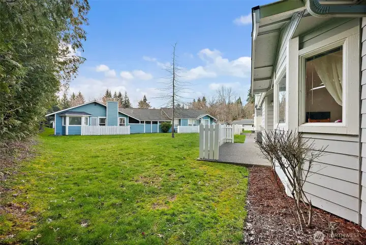 Look how much space between the house in the back