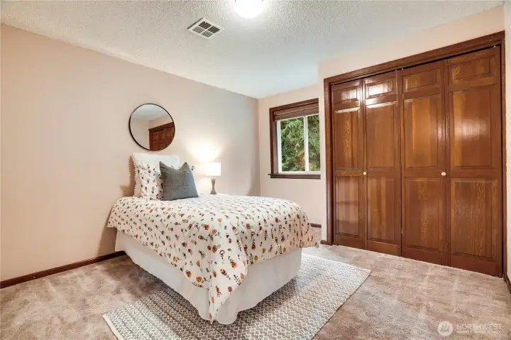 Comfortable second upstairs bedroom.