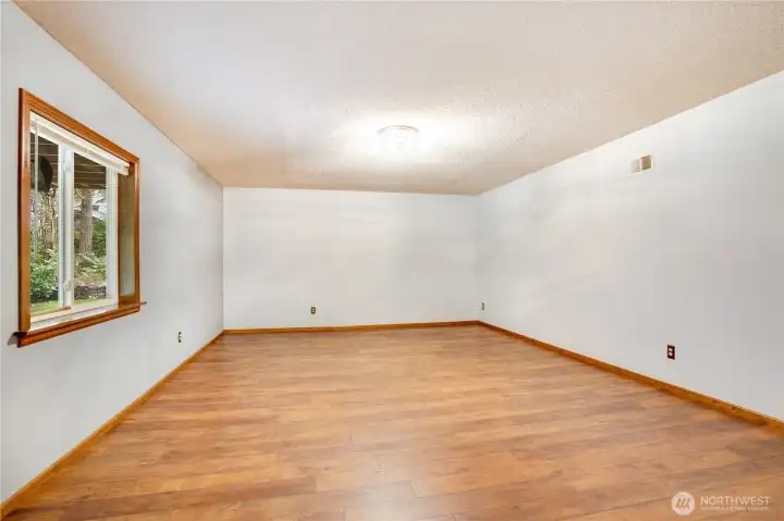 Large flexible bonus room on the lower level—previously used as a work-from-home office, but easily sized for a media room, pool table, or game room.