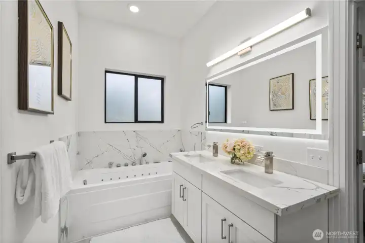 Newly updated primary bathroom