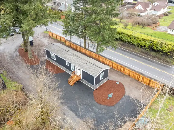 Just off of Old Hwy 99, wellhouse is in the background.