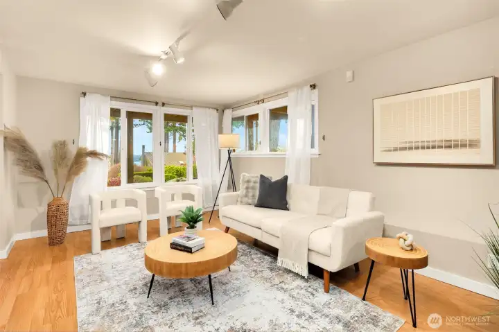 Lower-level rec room with wet bar—perfect for entertaining!