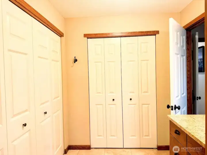 Double closets in primary