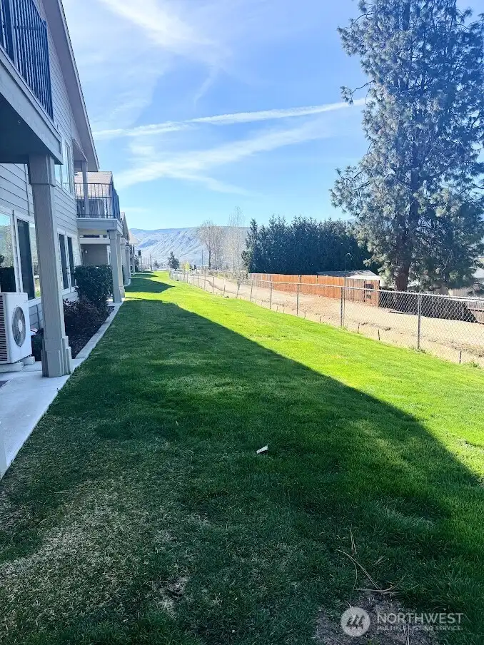 grassy area off of back patio