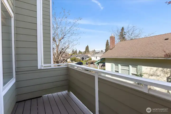 Views from the balcony.