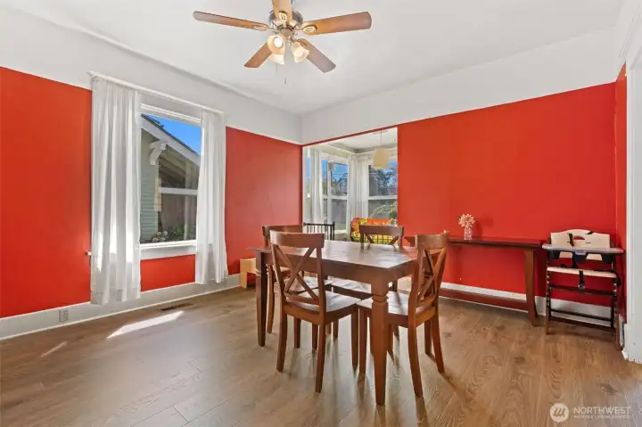 Nice open dining room