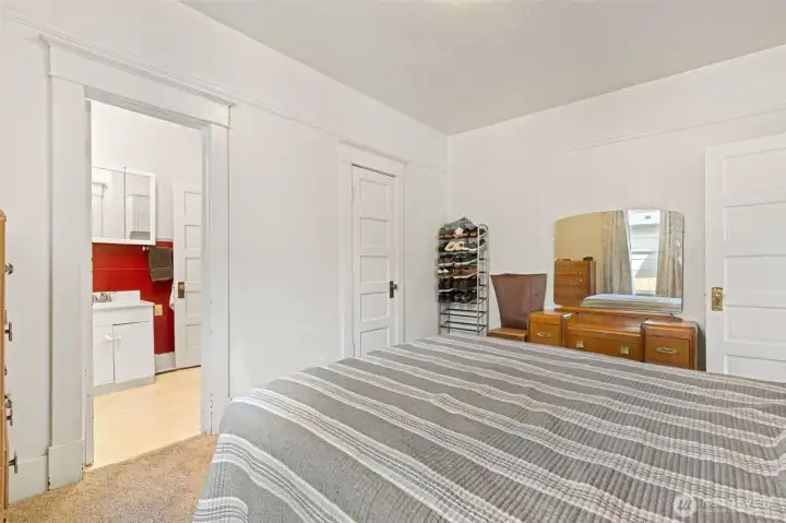 Primary with door to bathroom.