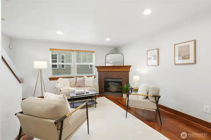 Fresh paint make the living room feel light and bright