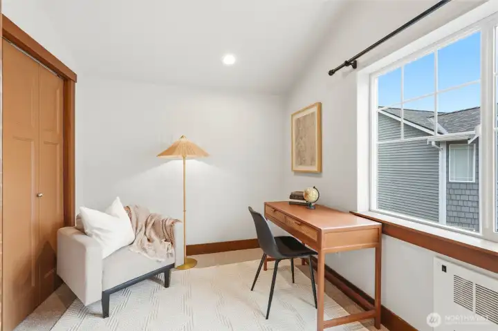 2nd bedroom is great as a guest room or work-from-home office