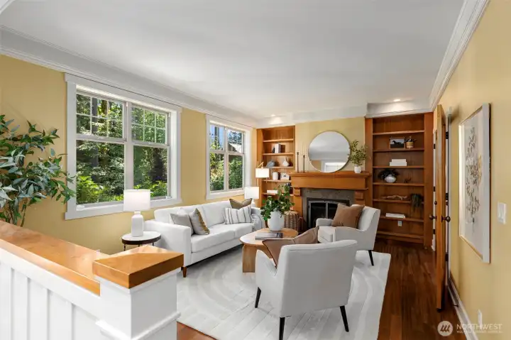 Fireplace and built ins ...