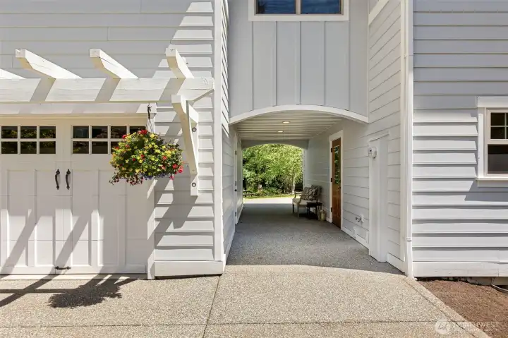 Breezeway ...welcomes you to the back garden.