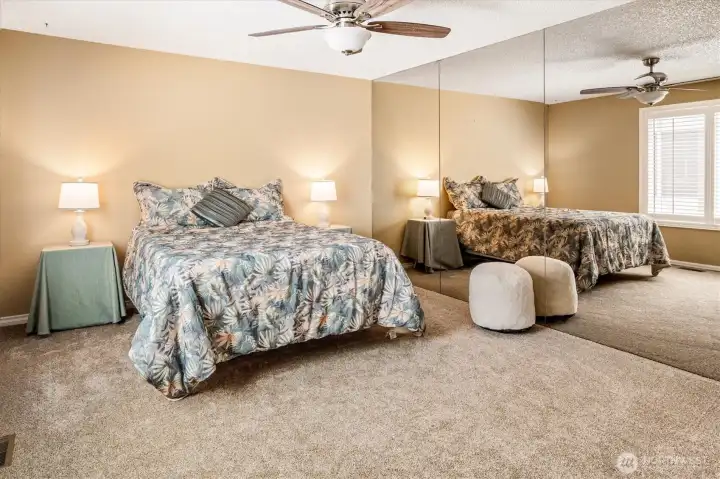 Oversized primary bedroom.