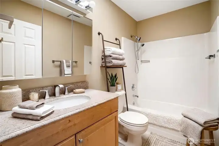 Guest bathroom ((virtually staged)