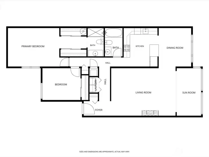 Floor plan of the unit.