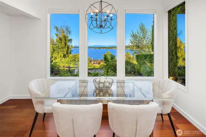 Dining area with views Dining area with views