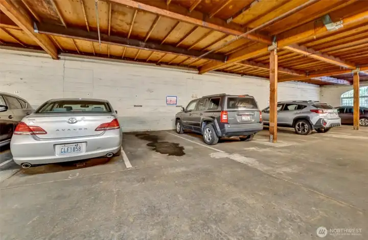 Your unit comes with secure parking! Your unit comes with secure parking!