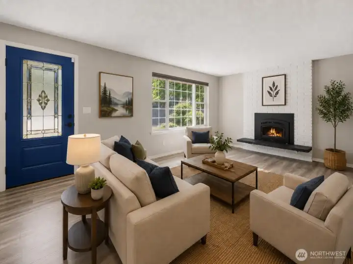 Virtually Staged Formal Living Room Virtually Staged Formal Living Room
