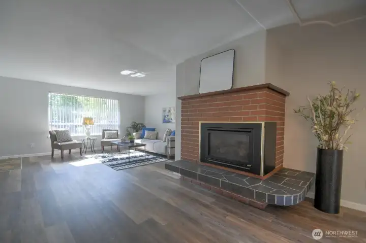 Inviting gas fireplace Inviting gas fireplace