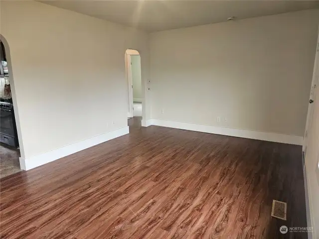 freshly painted living room