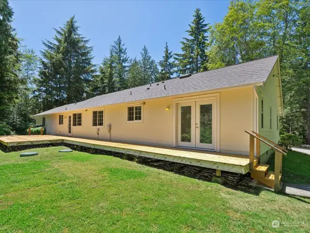 Brand new updated decking boards on the entire deck.