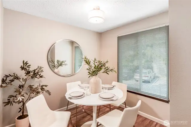 Inviting dining area perfect for gatherings.