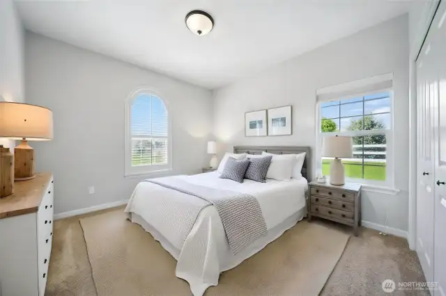 Guest bedroom - virtually staged