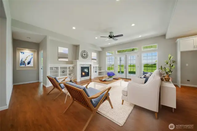 Living room. Virtually staged