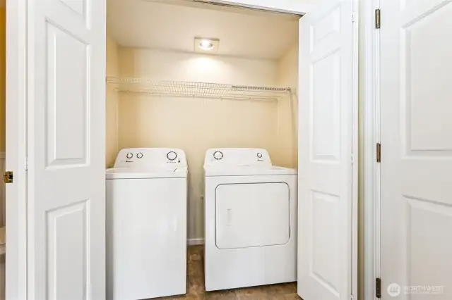 Laundry on the main floor.