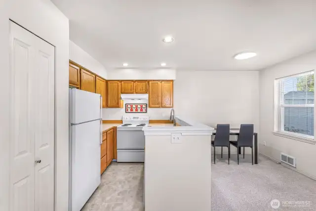 Pantry area in kitchen