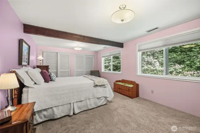 Primary bedroom on the main floor.