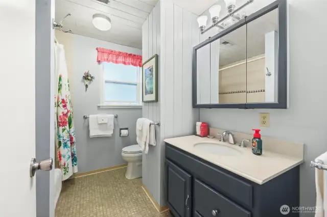 Full bath on main floor.