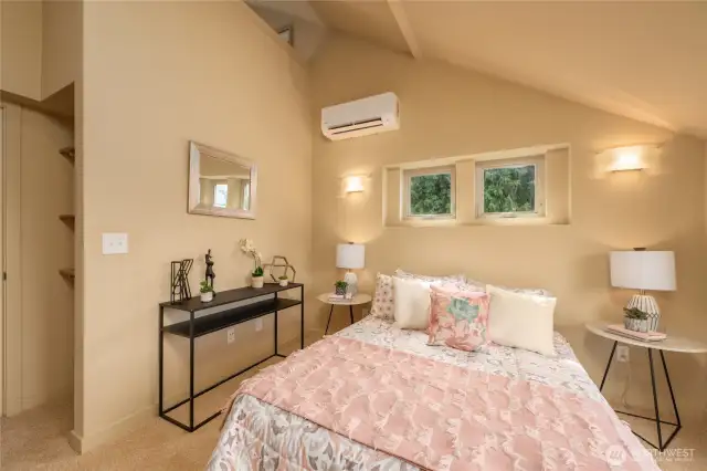 Primary bedroom has a mini-split for AC and heat.