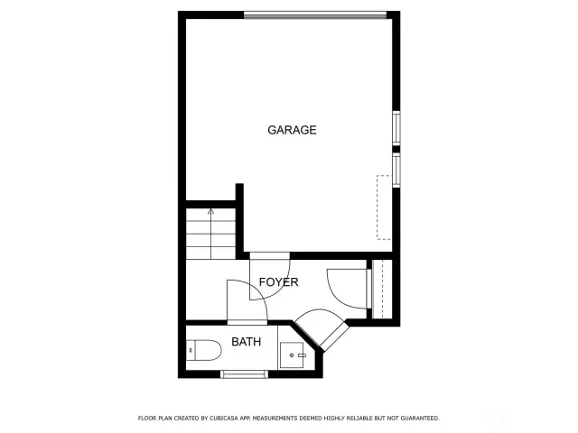 Floor plan of the ground level.