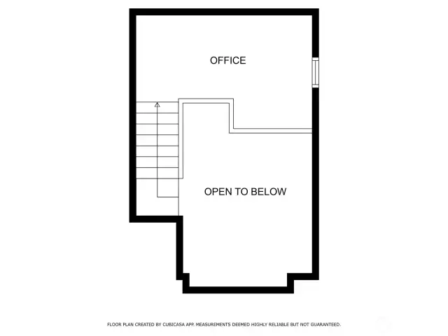 Floor plan of the loft.