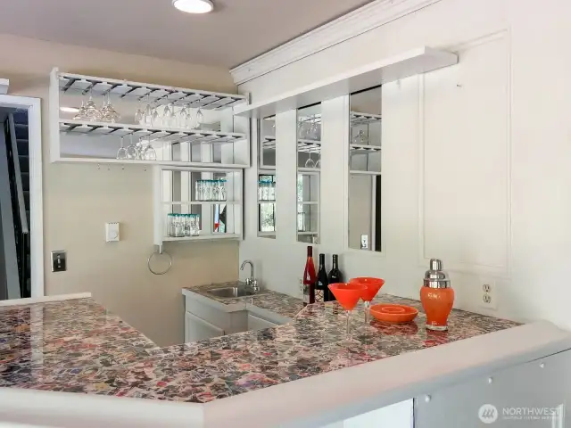 Wet Bar in Family Room