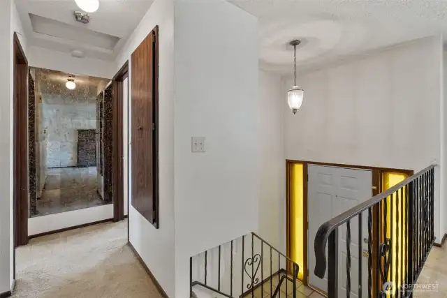 Bedrooms conveniently located just down the hall for privacy and comfort.
